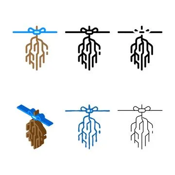 Medicinal plant root color pack icon vector Stock Illustration