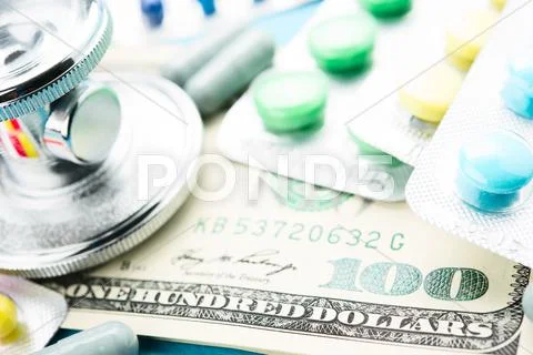 Medicine and money Stock-Fotos