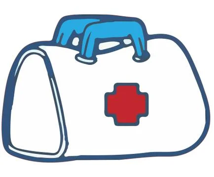 Medicine bag vector on white background Stock Illustration