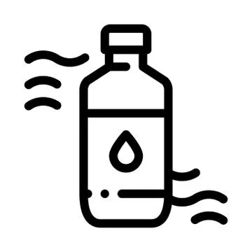 Medicine Bottle Biohacking Icon Vector Illustration Illustrazione stock