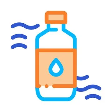Medicine Bottle Biohacking Icon Vector Illustration Illustrazione stock