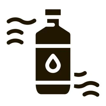 Medicine Bottle Biohacking Icon Vector Illustration Illustrazione stock