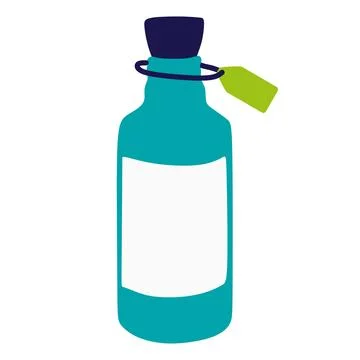 Medicine bottle icon. Vector Flat illustration of Pharmaceutical package isol Stock Illustration