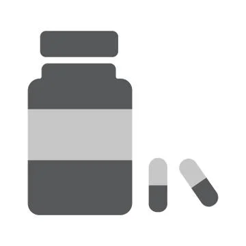 Medicine bottle Icon Vector Stock Illustration