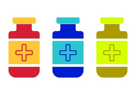 Medicine Bottle Stock Illustration