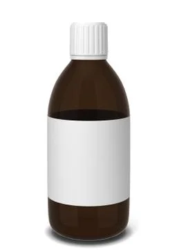 Medicine bottle for liquid Stock Illustration
