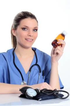 Medicine bottle Foto stock