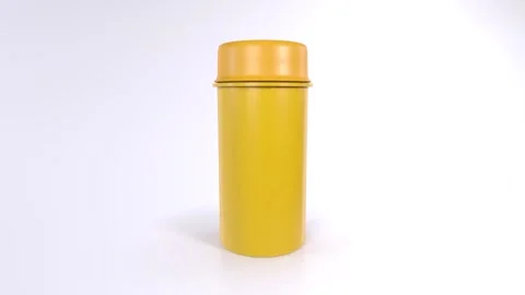 Medicine Bottle rotating in loop on white background Stock-Footage 276340068