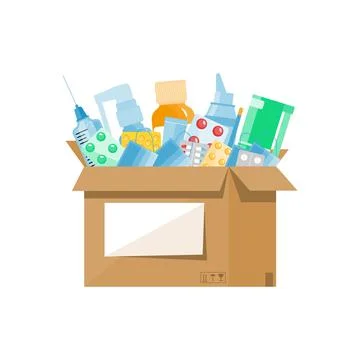Medicine box Stock Illustration
