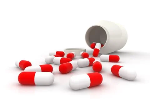Medicine capsule Stock Illustration
