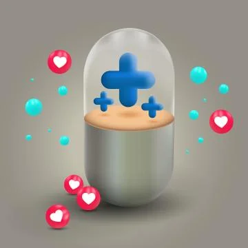 Medicine capsule Stock-Illustration