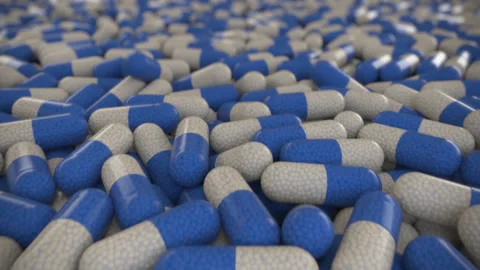 Medicine Capsule loop Stock Footage 295441416