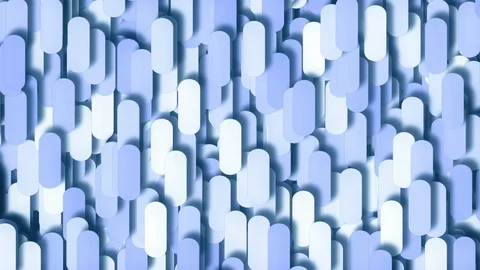 Medicine capsules in a geometric vertical pattern Stock Footage 118503381