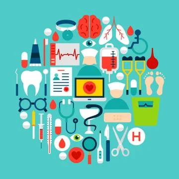Medicine Circle Concept Stock Illustration