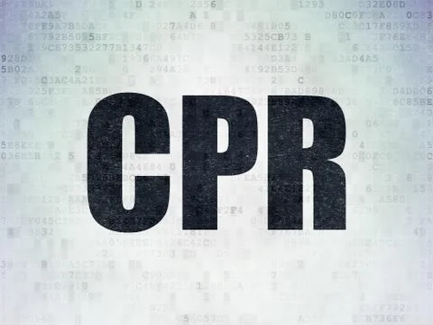 Medicine concept: CPR on Digital Data Paper background Stock Illustration