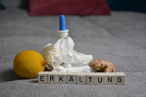Medicine concept for flu Stock Photos