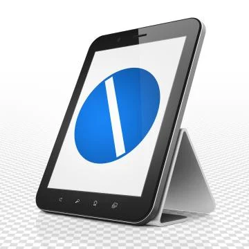 Medicine concept: Tablet Computer with Pill on display Stock-Illustration