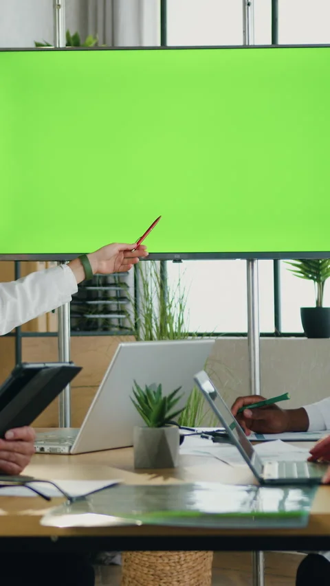 Medicine concept where good-looking confident high-skilled multicultural medical Stock Footage 331869448