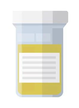 Medicine container flat icon Stock Illustration