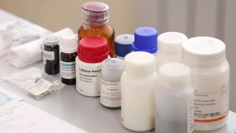 Medicine in containers Stock Footage 317083103