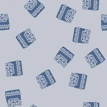 Medicine containers garbage glyph vector seamless pattern Stock Illustration