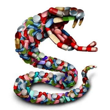 Medicine-Danger Stock Illustration
