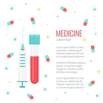 Medicine design template Stock Illustration