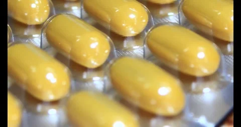 Medicine on disk Stock Footage 293556365