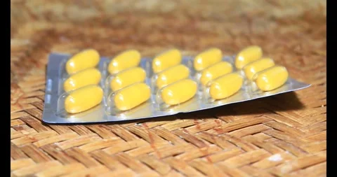 Medicine on disk Stock Footage 293556519