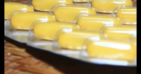 Medicine on disk Stock Footage 293556606