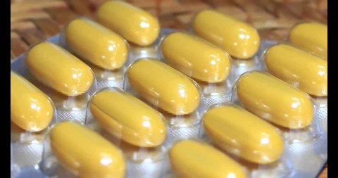 Medicine on disk Video stock 293556785