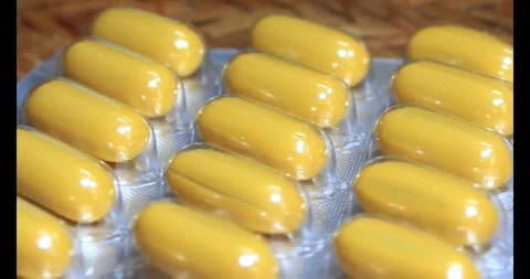 Medicine on disk Stock Footage 293556829