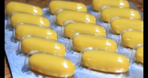 Medicine on disk Stock Footage 293556830