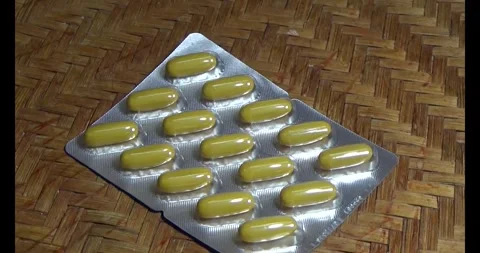 Medicine on disk Video stock 293804506