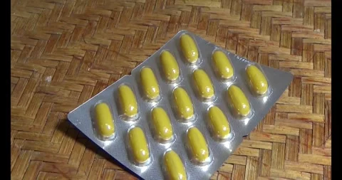 Medicine on disk Stock Footage 293804511