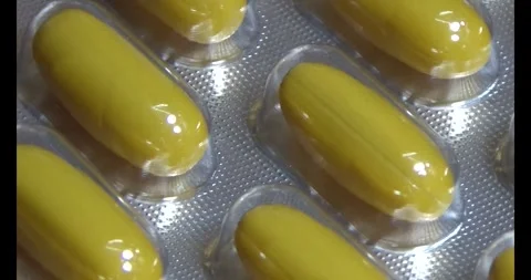 Medicine on disk Video stock 293804659