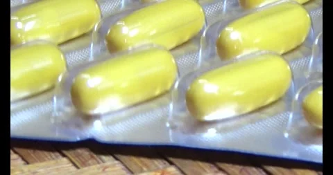 Medicine on disk Stock Footage 293804770