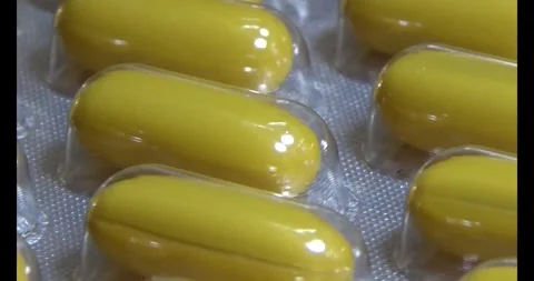 Medicine on disk Video stock 293804822