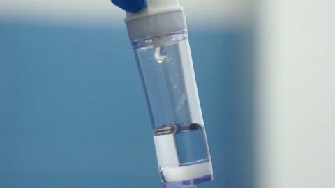 The medicine drips in the dropper Video stock 81655598