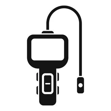 Medicine endoscope icon simple vector. Medical camera Stock Illustration