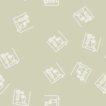 Medicine experiment testing line seamless pattern Stock Illustration