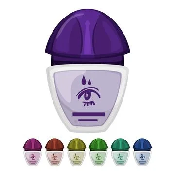 Medicine eye drop cartoon vector graphic Stock Illustration