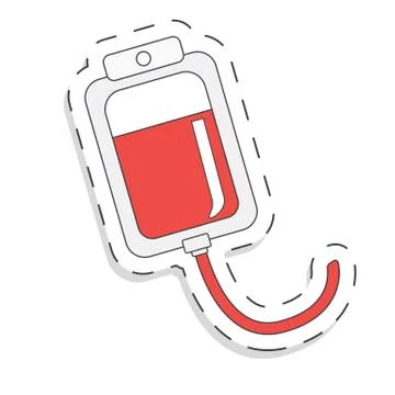 Medicine flat icon for design. Drop Counter. World blood donor day Stock Illustration