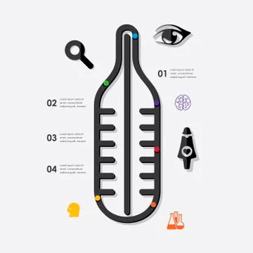 Medicine infographic Stock Illustration