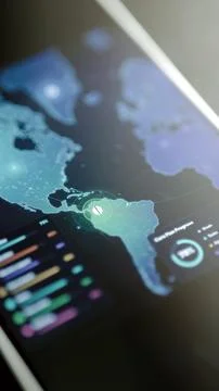 Medicine node positioned over South America Stock Photos