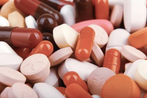 Medicine Pills Background 스톡 사진