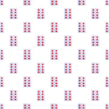 Medicine pills seamless pattern for pharmaceutical backgrounds Stock Illustration
