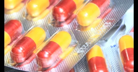 Medicine on the plate Stock Footage 295914978