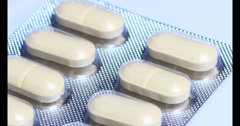 Medicine on the plate Stock Footage 295915105