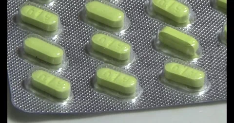 Medicine on the plate Stock Footage 295916217